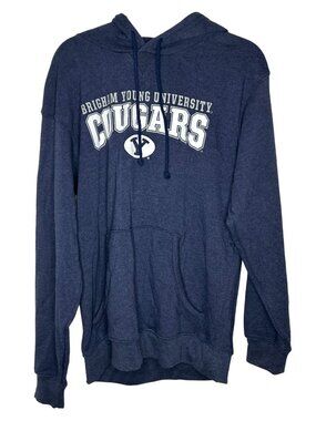 NWT NCAA BYU Cougars Men's Heather University Hoodie - M